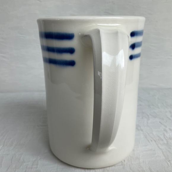 Pottery Anchor Mug Handcrafted Pottery Nautical Mug Large Capacity 1-of-a-kind - Picture 4 of 10